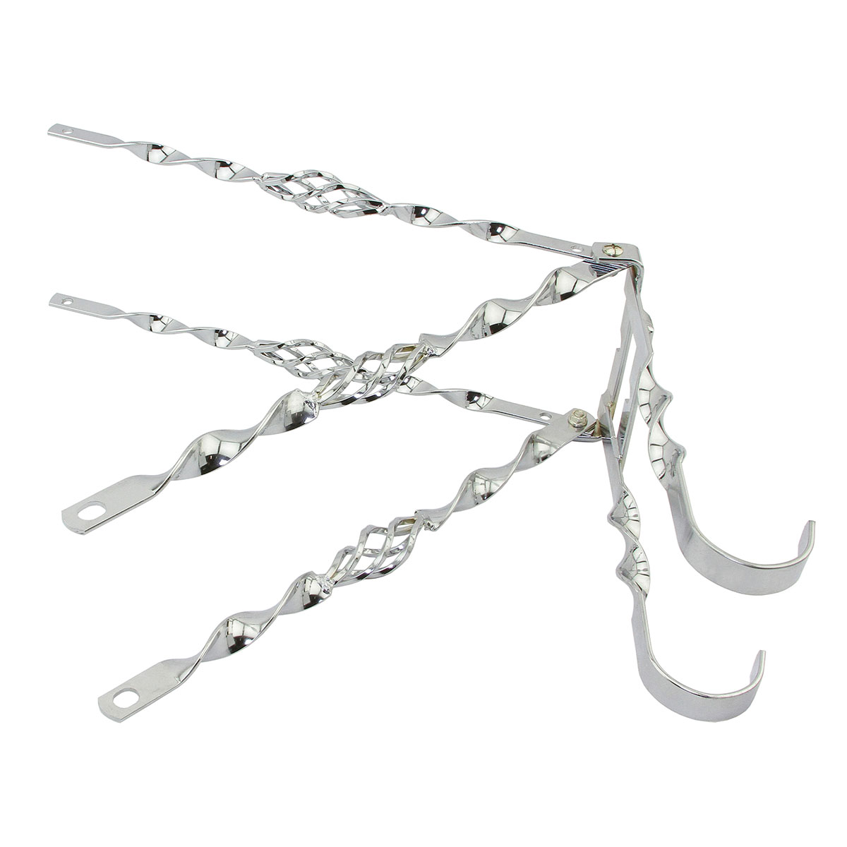 26 Lowrider Cage Flat Twisted Continental Kit Chrome.